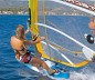 Preview: Bic Techno Blue Line + PowerkidHD Rigg beim Windsurfen