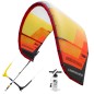 Preview: Cabrinha Leichtwind Kite mit Bar Overdrive Quicklook oder Fireball