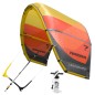 Preview: Cabrinha Radar Kite + Bar und Pumpe aus 2018 Farbe gelb/rot