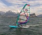 Preview: Duotone E Pace Segel C17 Weiß/Türkis 024 beim Speed Windsurfen