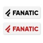 Preview: Fanatic Logo Sticker Rot + Schwarz