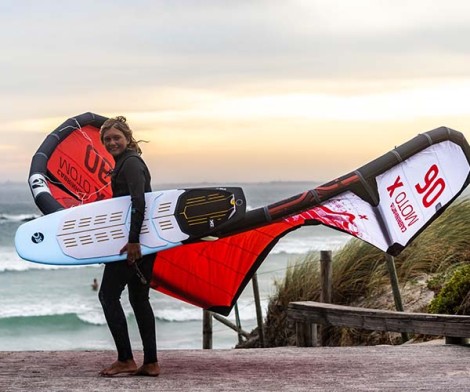 Cabrinha Drifter Kite C1 Red 2023 vor starten