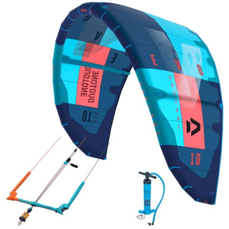 Duotone EVO 2019 Wave + Freeride Kite Farbe Blau