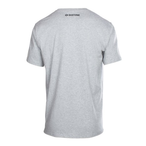 Duotone Tee SS Logo Grau  Mode von hinten