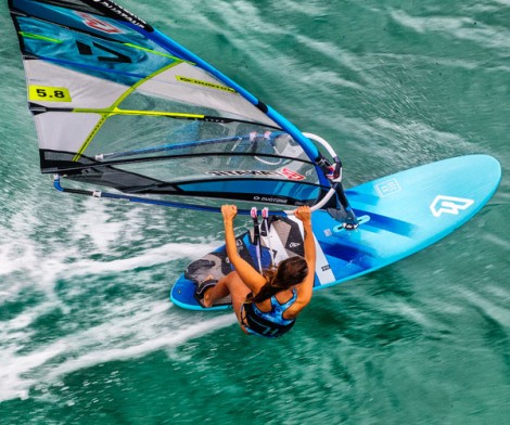 Fanatic Gecko LTD Freeride 2019 beim Windsurfen