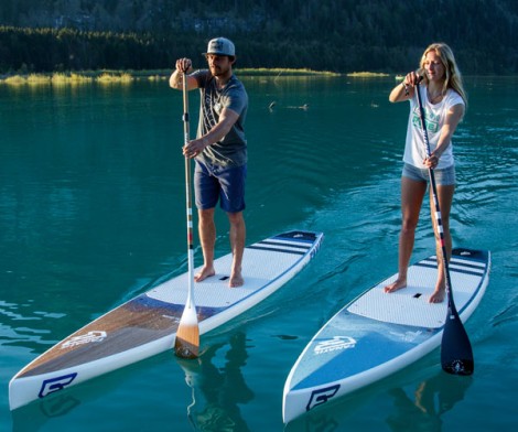 Paddeln auf dem Fanatic Sup Board