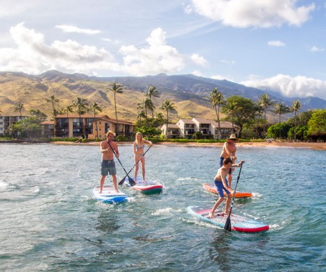 Fanatic Ripper Air 7.10 Sup Kinder Board Zusammen auf dem Meer Stand UP Paddling