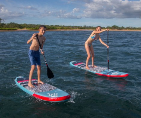 Fanatic Ripper Carbon Paddel auf dem See