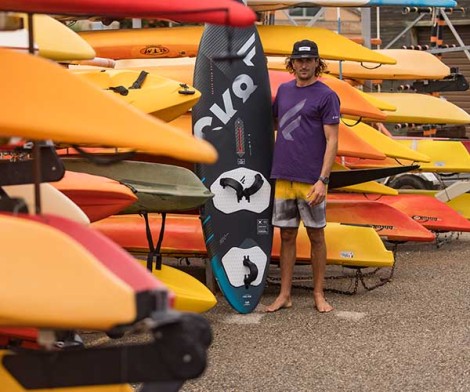 Pro Limit Kayaktrolley auf dem Weg zum Strand