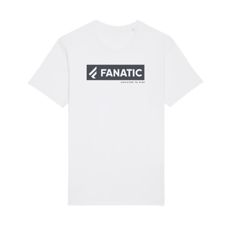 Fanatic Tee SS Logo man Weiß Mode Kolektion