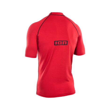 ION Promo Rashguard Men S/S Red Rückenansicht