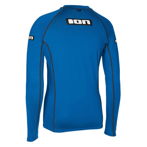 ION Promo Rashguard Men L/S Blau Rückenansicht