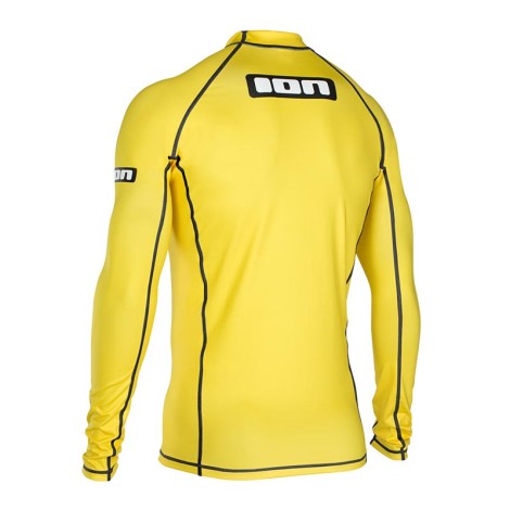 ION Promo Rashguard Men L/S Gelb Rückenansicht