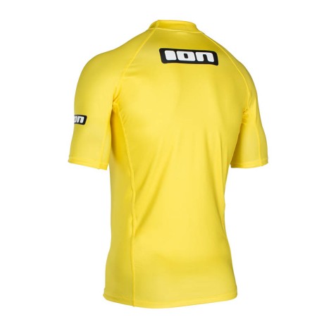 ION Promo Rashguard Men S/S Gelb Rückenansicht