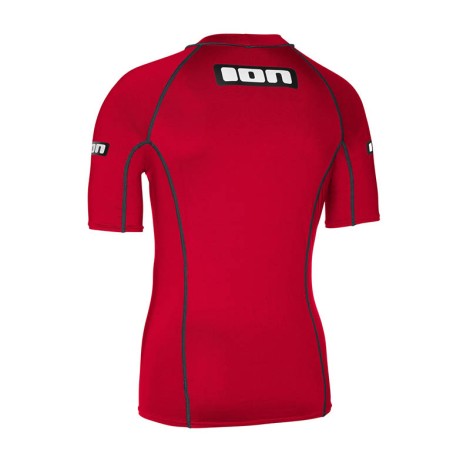 ION Promo Rashguard Men S/S Rot Rückenansicht