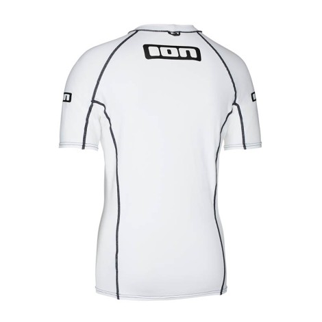 ION Promo Rashguard Men S/S Weiß Rückenansicht