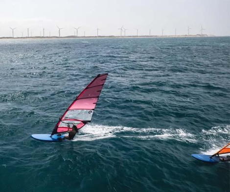 JP Freestyle Wave Pro Board 78 + 124L 025  beim Windsurfen