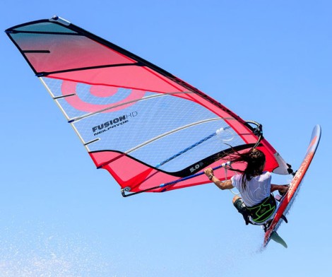 Neilpryde Fusion HD Segel beim Windsurfen