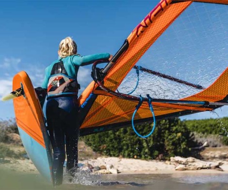 Windsurfen am Strand