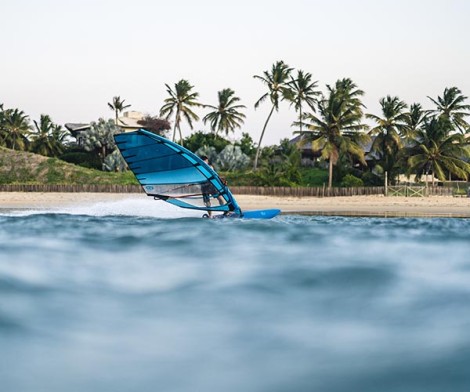 Neil Pryde Speedster Segel C1 Blue.Aqua 025 zu zweit Windsurfen