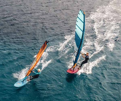 Neilpryde V8 Race Segel C2 Orange 024 zu zweit Windsurfen