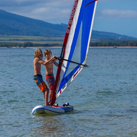 Starboard AirPlane 290  zu zweit Windsurfen