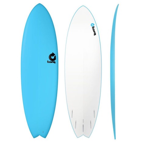 Torq Surfboard Fish 7.2 Blue Soft in Blau