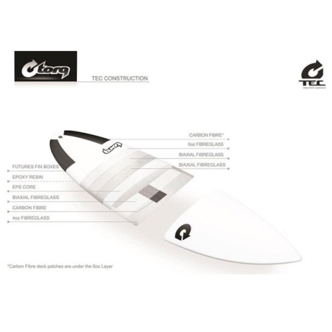 Torq Surfboard Epoxy TEC Hybrid 6.4