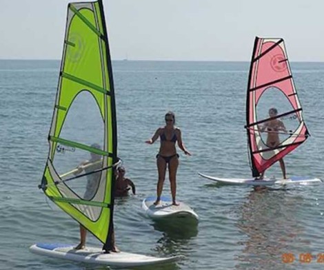 Unifiber Evo II Dacron Complete Rigg beim Windsurfen lernen