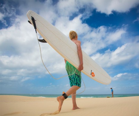 Ariinui SUP Big Wave Surboard Leash 9.0 am Strand