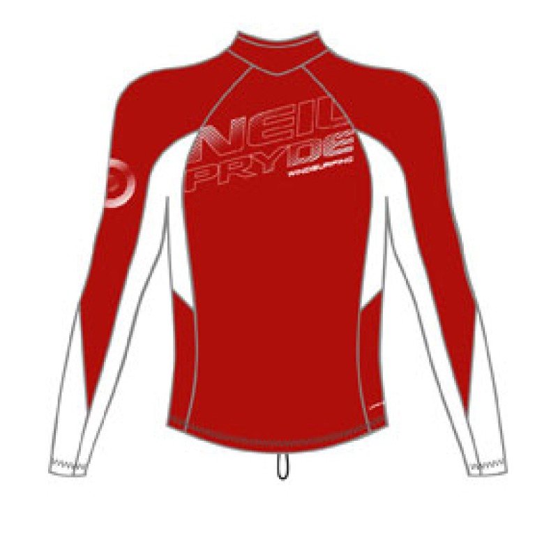 Neilpryde Team Lycra L/S Rot/weiß