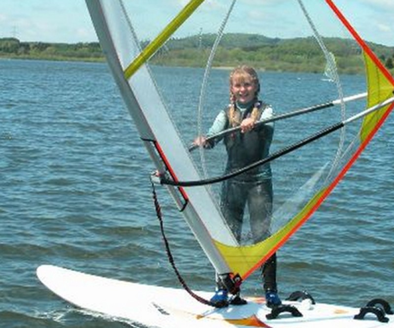 Ascan Pro Rigg Junior beim Windsurfen