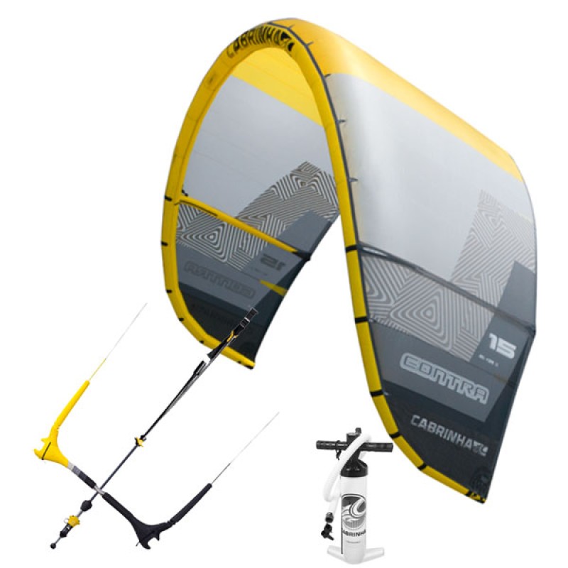 Cabrinha Leichtwind Kite mit Bar Overdrive Quicklook oder Fireball Farbe C3