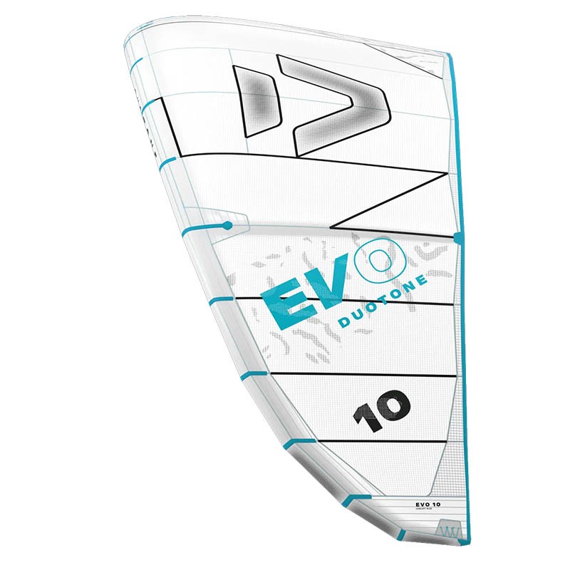 Duotone Evo Kite Concept Blue C12 Weiß 024 Seitenansicht