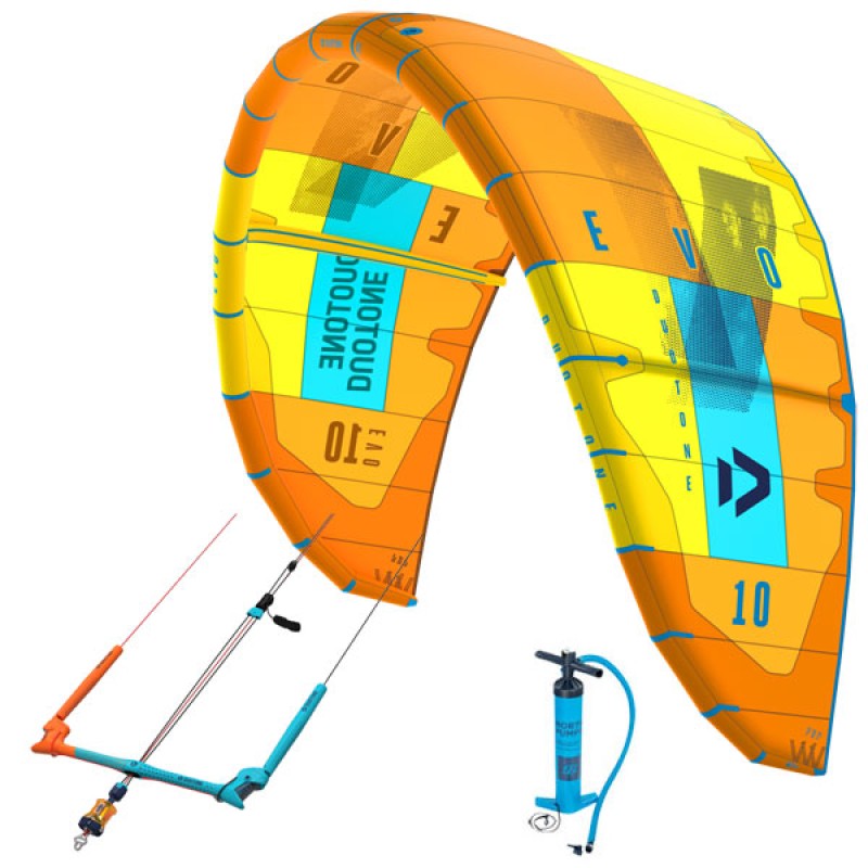 Duotone EVO 2019 Wave + Freeride Kite Farbe Gelb