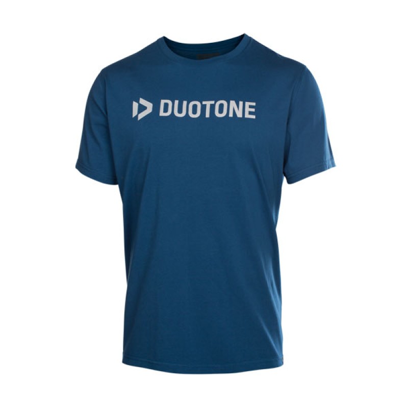 Duotone Tee SS Original Blau von vorne Kite Mode