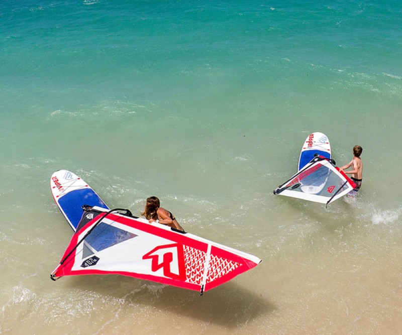 Fanatic Ride Sup Rigg am Strand