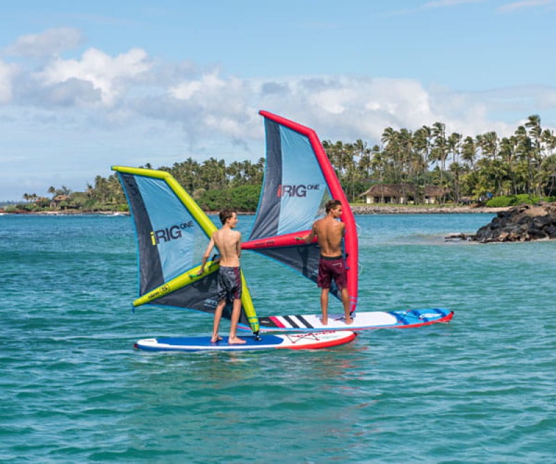 Fanatic Ripper Air + iRig One beim windsurfen