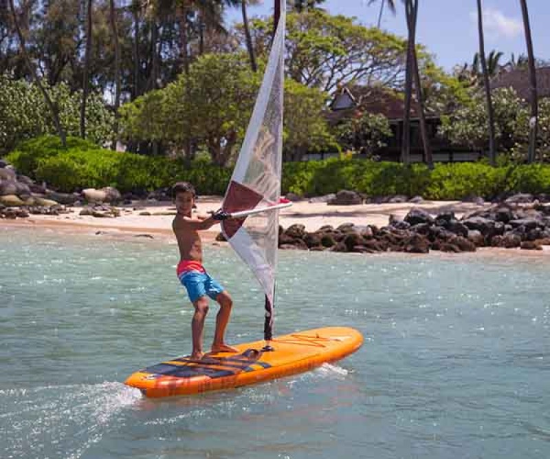 Fanatic Ripper Rid Kids 2020 beim Windsurfen