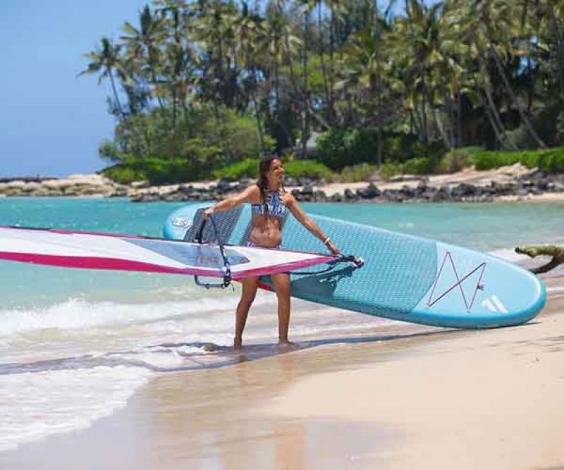 Fanatic Ride Sup Rig 2020 beim Windsurfen