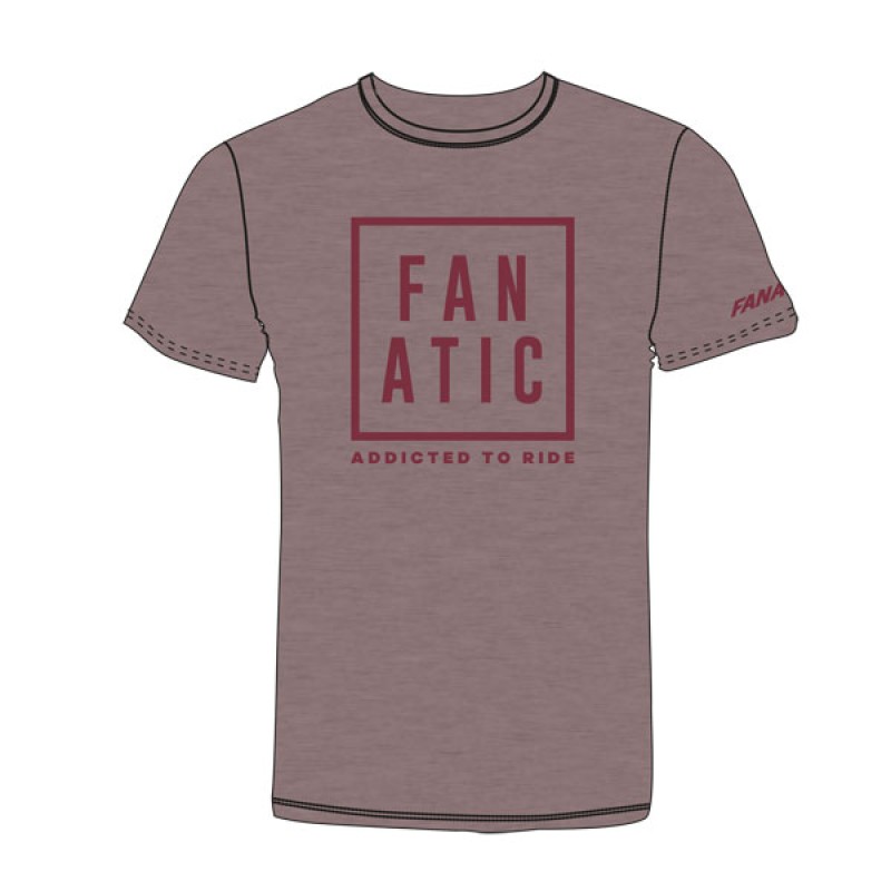 Fanatic T-Shirt Addicted Heather Cranberry