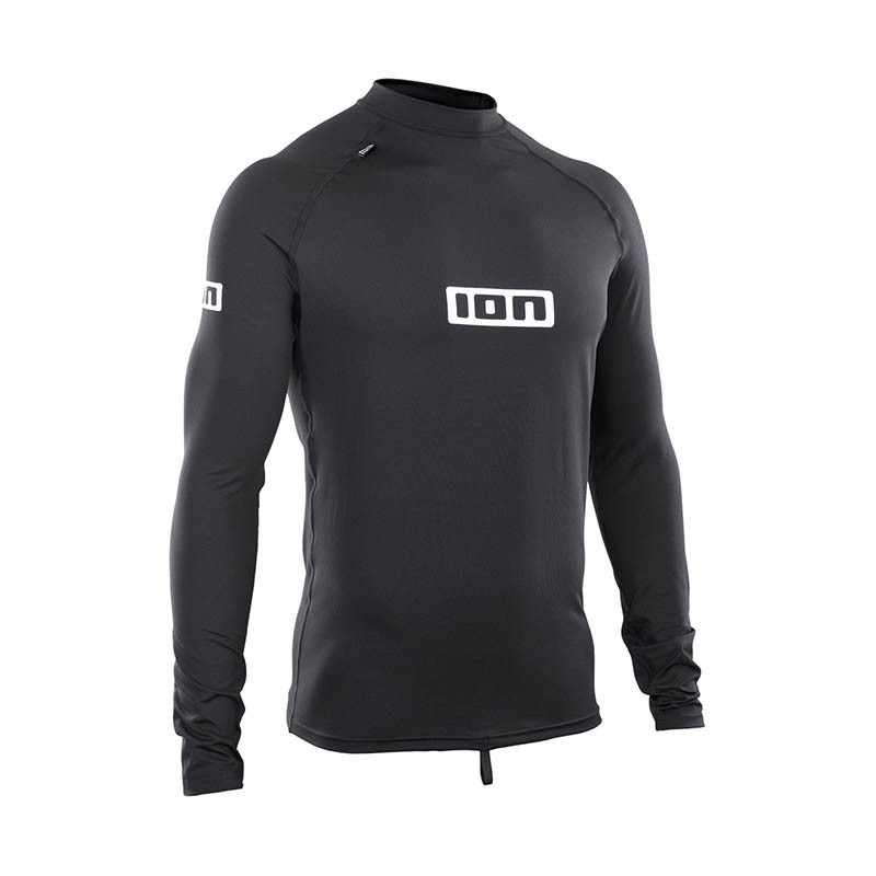 ION Promo Rashguard Men L/S Schwarz Vorderansicht