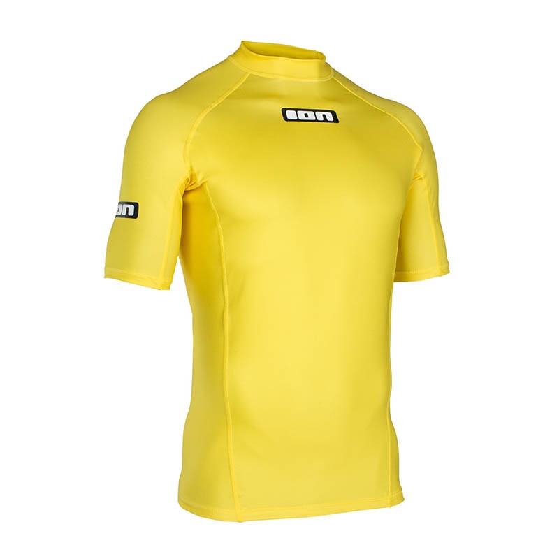 ION Promo Rashguard Men S/S Gelb Vorderansicht