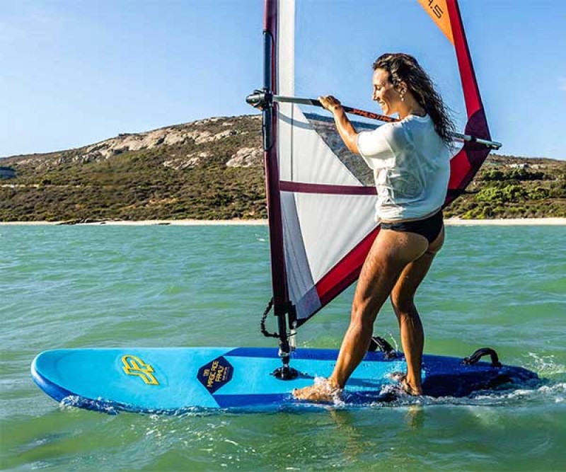 JP Magic Ride Family ES Board 139 + 149 beim Windsurfen