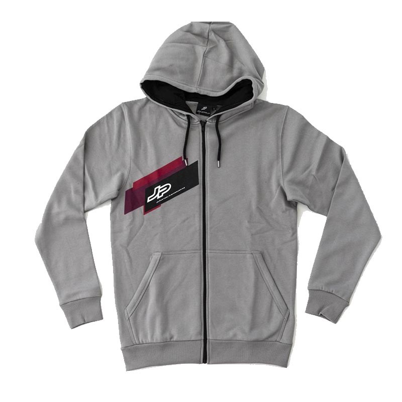 JP Zip Hood Unisex Charcoal