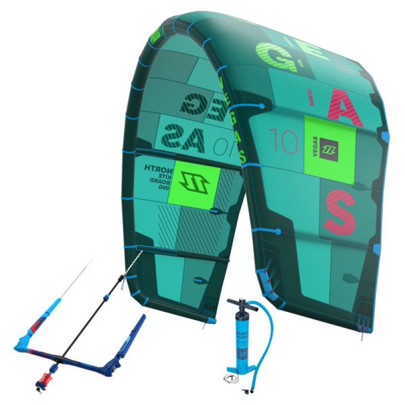 North Kiteboarding C Kite Vegas + Bar + Pumpe Pink