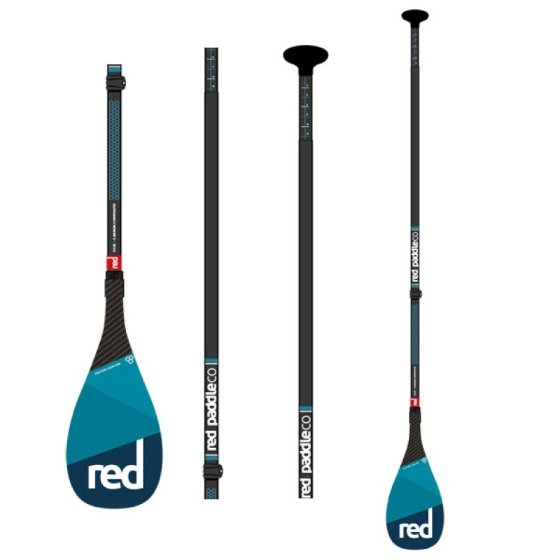 Carbon Carbon Red Paddle 3 tlg.